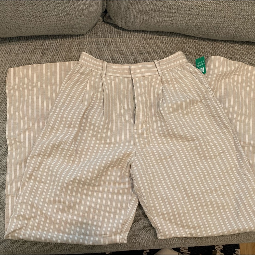 NWT Gap linen cotton wide leg pants